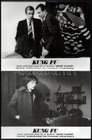 cca 1989 előtt készült ,,Kung fu" című lengyel film jelenetei és szereplői, 6 db vintage produk...