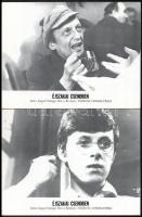 cca 1978 ,,Éjszakai csendben" című lengyel bűnügyi film jelenetei és szereplői, 6 db produkciós...