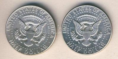 USA 1967-68. 1/2$ Ag "Kennedy" (2x) T:2,2/3