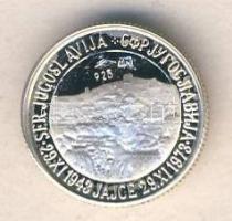 Jugoszlávia 1978. "Josip Broz Tito" Ag mini emlékérem T:PP