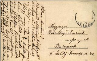 Budapest XVI. Rákosszentmihály, Felszállás a lóvonatra, lóvasút (kis szakadás / small tear)