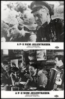 cca 1968 ,,A P-2 nem jelentkezik" című szovjet film jelenetei és szereplői, 9 db vintage produk...