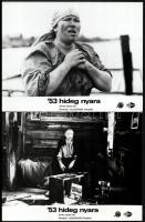 cca 1988 ,,'53 hideg nyara" című szovjet filmdráma jelenetei és szereplői, 10 db vintage produkciós filmfotó ezüst zselatinos fotópapíron, a használatból eredő (esetleges) kisebb hibákkal, 18x24 cm