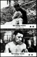 cca 1988 ,,'53 hideg nyara" című szovjet filmdráma jelenetei és szereplői, 10 db vintage p...