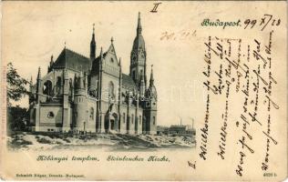 1899 (Vorläufer) Budapest X. Kőbányai templom. Damkó Lőrinc kiadása (EK)