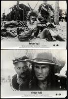 cca 1983 ,,Fehér toll" című NDK - mongol kalandfilm jelenetei és szereplői, 6 db vintage produk...