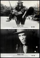 cca 1983 ,,Fehér toll" című NDK - mongol kalandfilm jelenetei és szereplői, 6 db vintage produk...