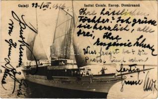 1926 Galati, Galatz; Iactul Comis. Europ. Dunareana / yacht (EK)