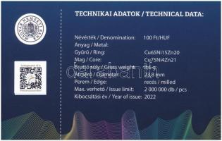 2022. 100Ft "Magyar Pénzmúzeum és Látogatóközpont" bliszterben T:UNC