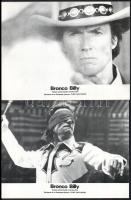 cca 1980 ,,Bronco Billy" című amerikai film jelenetei és szereplői, 9 db produkciós filmfotó ny...
