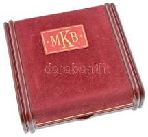 Lebó Ferenc (1960-) 1996. "MKB (Magyar Külkereskedelmi Bank) Rt." jelzett Ag emlékérem kap...