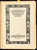 Alexander Koch's Neuzeitlicher Wohnungskultur kötete: Herrenzimmer Berlin, 1921. kiadói egészvá...