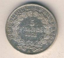 Franciaország / 2.Köztársaság 1852A 5Fr Ag T:3 ph