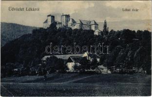 1907 Léka, Lockenhaus; Óvár. Leitner J. kiadása / Schloss / castle (EK)