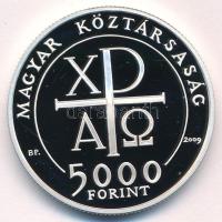 2009. 5000Ft Ag "Kálvin János születésének 500. évfordulója" kapszulában, tanúsítvánnyal T...