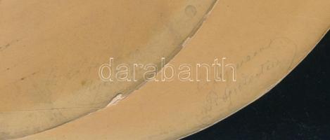 cca 1860 Ovális fényképek egy házaspárról, mindkét két jelzett, de nehezen olvasható, megfejtésre vá...