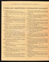 1934 Richter Gedeon Vegyészeti Gyár Rt. Orvosi Napló. Bp., Posner-ny., Kiadói aranyozott egészvászon...
