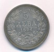 Bulgária 1894KB 5L Ag "I. Ferdinánd" Körmöcbánya T:XF,VF patina, ph, kis karc
Bulgaria 18...