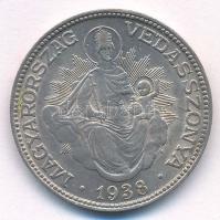 1938. 2P Ag "Madonna" T:XF patina Adamo P7