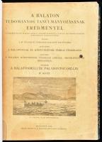 A Balatonmellék paleontológiája. Kiad.: A Magyar Földrajzi Társaság Balaton-bizottsága. 4. köt. Bp., 1911, Kilián Frigyes (A Balaton tudományos tanulmányozásának eredményei. 1. köt.: A Balatonnak és környékének fizikai földrajza. 1. rész: A Balaton környékének földrajzi leírása, orográfiája és geológiája. Függelék). 11 tanulmánnyal, számos szövegközi ábrával, képmelléklettel. Címlap sérült Modern félvászon kötésben