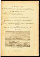 A Balatonmellék paleontológiája. Kiad.: A Magyar Földrajzi Társaság Balaton-bizottsága. 4. köt. Bp., 1911, Kilián Frigyes (A Balaton tudományos tanulmányozásának eredményei. 1. köt.: A Balatonnak és környékének fizikai földrajza. 1. rész: A Balaton környékének földrajzi leírása, orográfiája és geológiája. Függelék). számos szövegközi ábrával, képmelléklettel. Címlap sérült Modern félvászon kötésben