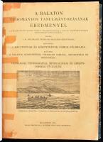 Balaton Tudományos Tanulmányozásának Eredményei I. A Balatonnak és környékének fizikai földrajza. 1. A Balaton környékének földrajzi leírása, orográfiája és geologiája. Geologiai, petrografiai, mineralogiai és ásványchemiai függelék. Több térképpel, táblázattal és ábrával. Több szerző: Laczkó Dezső, Vitális István, Schafarzik Ferencz, Sommerfeldt Ernst, Melczer Gusztáv, Treitz Péter, Emszt Kálmán, Horváth Béla, Ilosvay Lajos, Szinyei Merse Zsigmond. Budapest, 1911, Kilián Frigyes M. K. Egyetemi Könyvárus Bizománya. Címlap sérült Modern félvászon kötésben