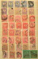 Magyar és osztrák tétel, ~820 db bélyeg, benne sorok, négyestömbök, darabok A/5-ös 10 lapos berakóba...