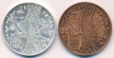 Fritz Mihály (1947-) 1988. "MÉE - A nagy árvíz emlékére - Wesselényi Miklós / Pesti árvíz 1838&...