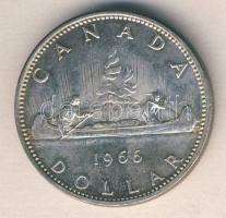 Kanada 1966. 1$ Ag "Kenu" T:2