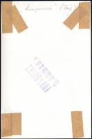 1966 Foto Simay (Budapest) pecséttel ellátott, vintage fotóművészeti alkotás (Kompozíció, Pécs), ezü...