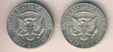USA 1967-68. 1/2$ "Kennedy" (2x) T:2