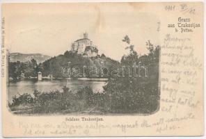 1901 Trakostyán, Trakostjan b. Pettau (Ptuj), Trakoscan (Bednja); vár / castle (EK)