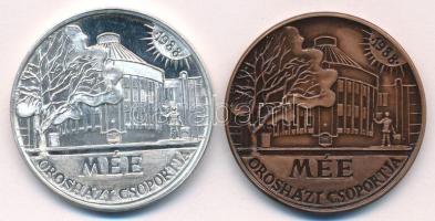 Rajki László (1939-) 1988. "Eötvös József 1813-1871 / MÉE Orosháza" Ag és bronz emlékérem ...
