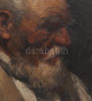 Jelzés nélkül, feltehetően Gobra Béla (1863-1916) munkája: Portré. Olaj, vászon. Apró felületi sérül...