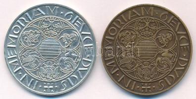 Peternák Gusztáv (1928-) 1988. "MÉE Budapest / Hungarie Strigonium Metropolis" Ag és bronz...