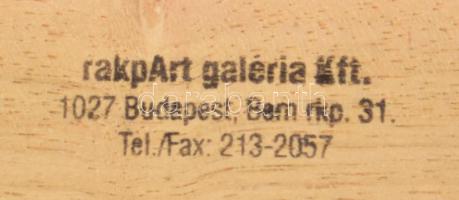 Piero Gauli (1916-2012): Virágok. Olaj, vászon. Jelezve balra lent, hátoldalán autográf ajándékozási...