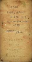 Piero Gauli (1916-2012): Virágok. Olaj, vászon. Jelezve balra lent, hátoldalán autográf ajándékozási...