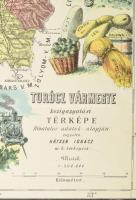Turócz vármegye közigazgatási térképe. Rajz.: Hátsek Ignác. 1:500000, Lampel, Litográfia 36x26 cm / ...