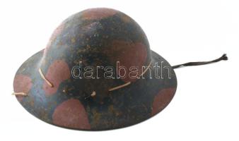 1941 II. világháborús brit civil sisak, jelzett, viseltes állapotban / 1941 WW2 British civilian helmet, worn condition