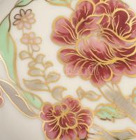 Zsolnay virágmintás bonbonier, jelzett, hibátlan, 7,5x7,5 cm