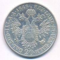 Ausztria 1848A 20kr Ag "I. Ferdinánd" T:XF,VF 
Austria 1848A 20 Kreuzer Ag "Ferdinan...