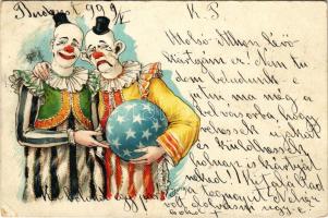 1899 (Vorläufer) Bohócok / Clowns. litho (b)