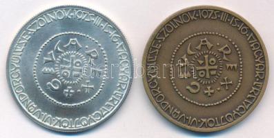 Nagy István (1920-) 1975. "MÉE VI. Vándorgyűlése - Szolnok 1075-1975" Ag és bronz emlékére...