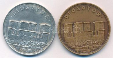 Varga Miklós (1934-) 1974. "MÉE 5. Vándorgyűlése - Miskolc / Diósgyőr" Ag és bronz emlékér...