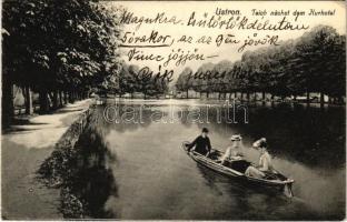 Ustron, Teich nächst dem Kurhotel / lake, spa (EK)