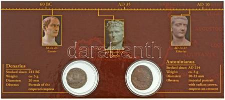 Római Birodalom ~211-300. "A Római Birodalom pénzei" igényes, kapcsos karton tájékoztató a...