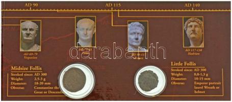 Római Birodalom ~211-300. "A Római Birodalom pénzei" igényes, kapcsos karton tájékoztató a...