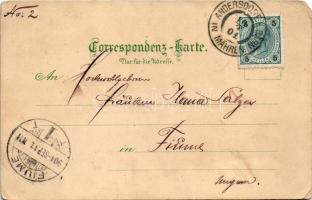 1901 Ondrásov, Andersdorf-Sauerbrunn (Bärn, Moravsky Beroun); Maria Theresia Quelle, Post-Amt / spa,...