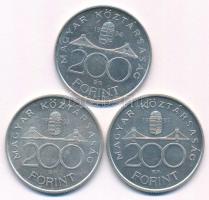 1993. 200Ft Ag "MNB" (2x) + 1994. 200Ft Ag "Deák" T:AU.XF karc
Adamo F13, F13.1
