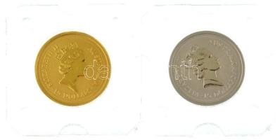 Ausztrália 1996. 15D Au "II. Erzsébet" (3,1g/0.999) + 15D Pt "II. Erzsébet / Koala" (3,1g/0.999) T:BU Australia 1996. 15 Dollars Au "Elizabeth II" (3,1g/0.999) + 15 Dollars Platinum "Elizabeth II / Koala" (3,1g/0.999) T:BU Krause KM# 273, KM# 284